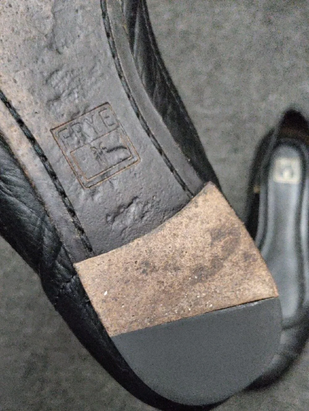 Frye Black Leather Ballet Flats